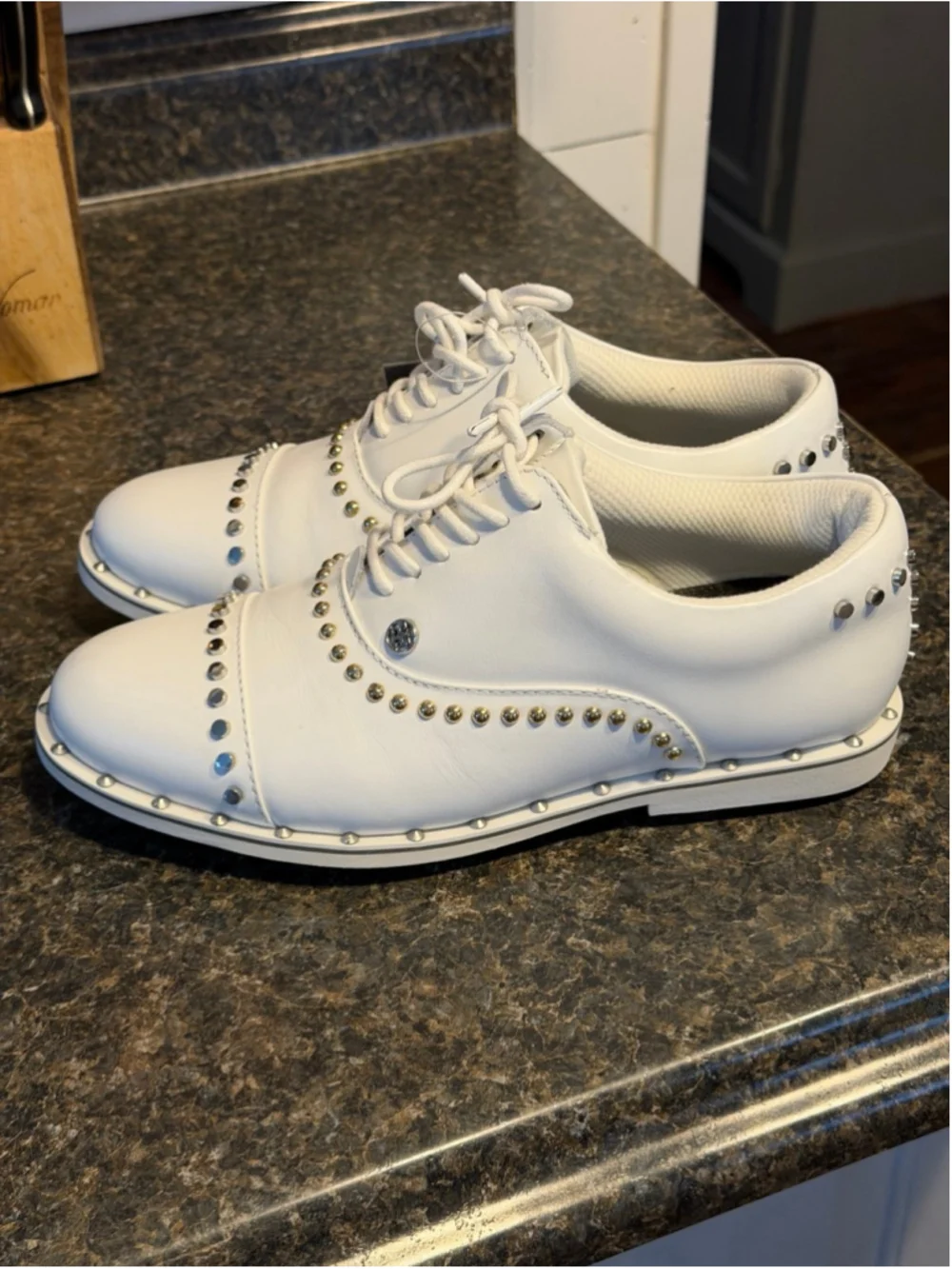 NWT G/Fore Ladies Welt Stud Gallivanter Golf Shoes White Women's 6.5